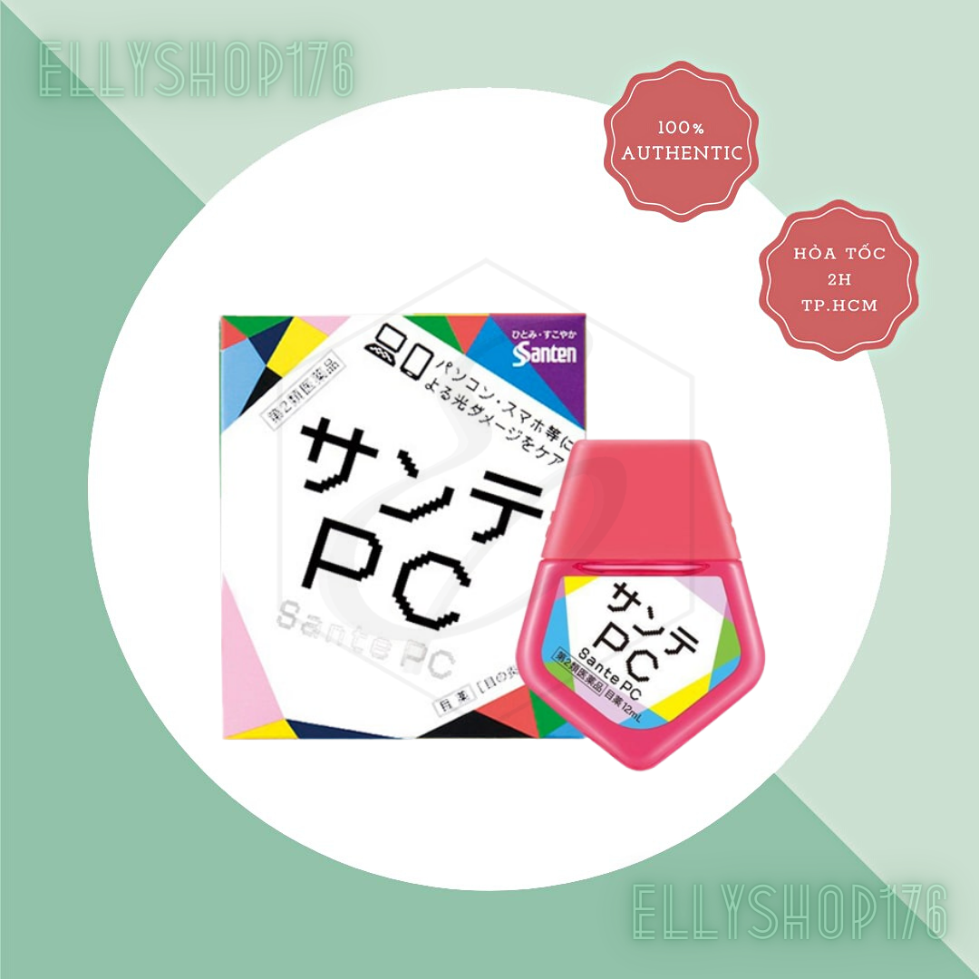 Nước Nhỏ Mắt Santen PC Hỗ Trợ Giảm Tia Bức Xạ Từ Máy Tính - 12ml